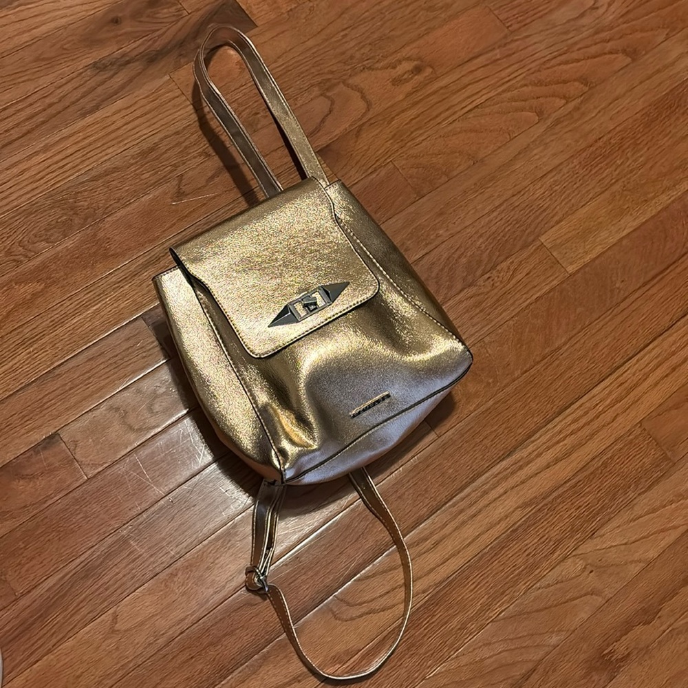 Gold backpack